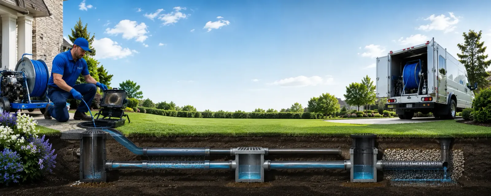 Outdoor drain cleaning information for Tolley, ND